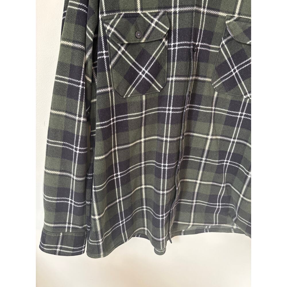Wrangler Plaid Thick Fleece Shirt Size 2XL Mens Winter Fall - Picture 3 of 7